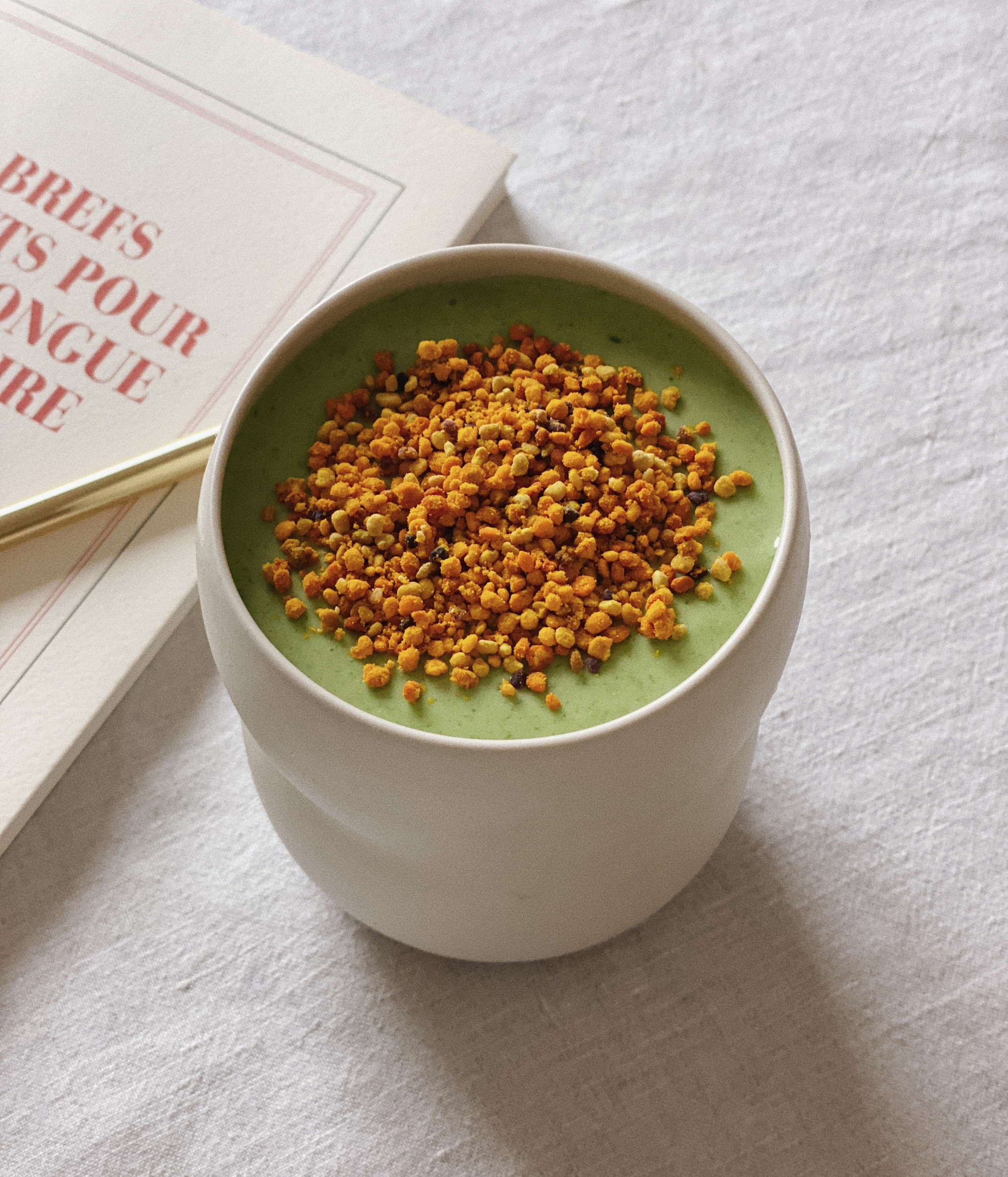 Recette smoothie matcha & pollen